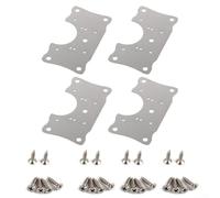 Cupboard Restoration Essentials 4 Piece Stainless Steel Hinge Set with Screws