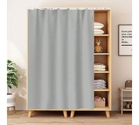 Cupboard Shade Curtain,Dustproof Curtain For Shelves,Bathroom,French Window Drapes,Cupboard Curtains For Kitchen,Bathroom Curtains,French Windows,With Slide Rails,Blackout(Size:W80xH90cm,Color:16)