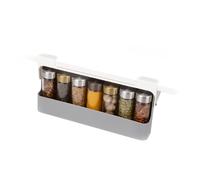 CupboardStore in cupboard, kitchen storage under-shelf Spice Rack, organiser Grey, 4