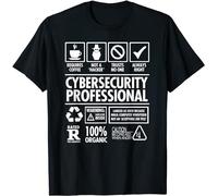 Cupcafe Limited Cybersecurity Professional Not a Hacker Funny T-Shirt Black BlackBlackL