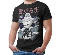 Cupcafe Platform9Co Abominable Snowman Kaiju T-Shirt Japanese Monster Unisex Shirt Adult & Kids Black XLBlackXL