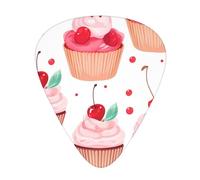 Cupcake 12 Pcs Guitar Picks, 0.46mm/0.71mm/0.96mm Thickness, Guitar Plectrum With Storage Case For Acoustic-Electric Guitar Ukulele Bass