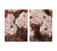 Cupcake And Muffin Passport Holder, ID Card Protector Case Passport Holder with Slot Passports Travel Wallet Document Cover for Women And Men