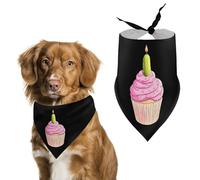 Cupcake And Pickle Funny Dog Bandanas Cute Triangle Cat Pet Scarf Bib for Holiday Party Gift