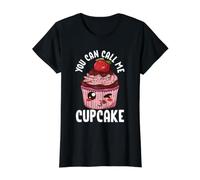 Cupcake Baker Design for Pastry Chef - Call Me Cupcake Value Graphic T-Shirt, Women, Black, L