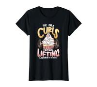 Cupcake Baker Design for Pastry Chef - Lifting Cupcakes Value Graphic T-Shirt, Women, Black, S