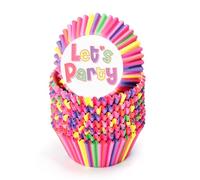 Cupcake Baking Cups Bright Rainbow Cupcake Wrappers Greaseproof Paper Muffin Cases Cake Liners Mold for Dessert Wedding Birthday Party Pack of 200