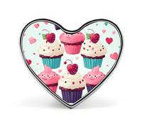Cupcake candy hearts sweet Pin Women's Brooch Suitable for Wedding Party Clothes Backpack Brooch Valentine's Day Pin Anniversary