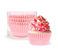 Cupcake Cases Paper, 100PCS Muffin Liners, Standard Cupcake Liners, Cupcake Wrappers Non Stick, Greaseproof Baking Muffin Cases, Cupcake Papers for Wedding Birthday Party Mother's Day (Pink)