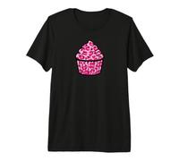 Cupcake Cheetah Pink Baker Pocket Baking Pastry Baker Chef Premium T-Shirt