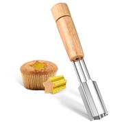 Cupcake Corer, 6.3 Inch Star Shaped Cupcake Hole Cutter for Filling Reusable Cupcake Hole Puncher Cake Digging Hole Device Cupcake Hole Tool Cupcake Corer Tool for Cookie Baking