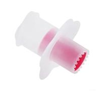 Cupcake Corer Plunger Tool for Bakery Style Filled Cupcakes Using Simple Press and Extract Motion on Standard Sized Treats (Positive red)