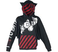 Cupcake Cult Bat attack hoodie Hoodie Jacket black red white L