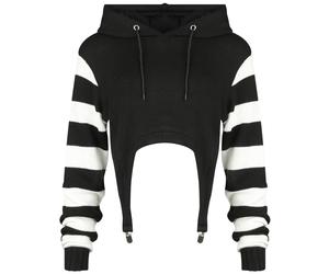 Cupcake Cult Cute kitty hoodie Knit jumper black white XL