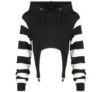 Cupcake Cult Cute kitty hoodie Knitted Jumper black white XXL