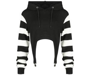 Cupcake Cult Cute kitty hoodie Knitted Jumper black white XXL