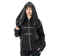 Cupcake Cult Grim Bunny Hoodie Jacket Hoodie Jacket black red XL
