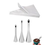 Cupcake & Doughnut Filler Tool with 3 Bismarck Piping Tips and 20 Disposable Piping Bags 12 inch