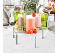 Cupcake Holder Acrylic Display Riser Stand for Desserts and Bakery Showcasing at Weddings and Events (M)
