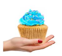 Cupcake Liners for Baking - Brown Jumbo Muffin Liners Dessert Cups, Thick Unbleached Parchment Paper Baking Supplies, Large Greaseproof Pan Liner Wrappers (100-Pack)