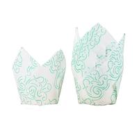 Cupcake Paper Cup 100pcs Tulip Muffin Cupcake Paper Cups Oilproof Cupcakes Liner Baking Box Cup Cake Decorating Tools Wrap Cases for Cake(Color23)