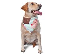 Cupcake Pattern Dog Bandana Pet Scarf Accessories for Small Medium Dogs Cats Photo Prop, Triangle Pet Bandanas Adjustable Puppy Bib Washable Dog Kerchief Puppy Neckerchief