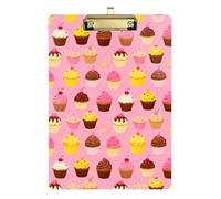 Cupcake Pattern Double clipboard Folder Standard Hole for Teacher Portfolio clipboard Size 9 x 12