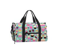 Cupcake Pattern Print Handheld Crossbody Sports Luggage Bag
