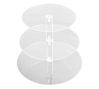 Cupcake Stand Round Cupcake Holder Acrylic Cupcake Tower Display Cady Bar Party Décor Acrylic Display for Wedding, Party, Baby Shower(3 Tier)