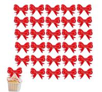 Cupcake Toppers, 30 Pieces Festive Party Decoration, Mini Cake Toppers, Holiday Decorations - for Birthday Christmas Wedding Food Appetizers Cocktail Fruit Drink Snack