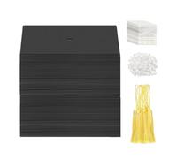 Cupcake Toppers, 50 Pieces Multifunctional Paper - Mini Graduation Hat Cupcake Decorations | For School Home Classroom Bar Boys Girls Family Classmates College Students