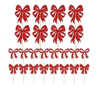 Cupcake Toppers, Classic 24 Pieces, Christmas Cupcake Decorations - for Parties and Events in the Home and Family Celebrations Party Table Gatherings Birthdays Festival Joy