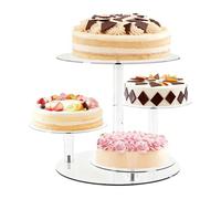 Cupcake Tower Round Display Modern Decoration | Cupcake Stand for Dessert Table for Biscuits Snacks Pastry Sweets Wedding Birthday Christmas Party Baby Shower