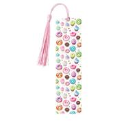 Cupcakes Donuts Muffins Printing 5 Pcs Wood Bookmark,Cute Bookmarks,Label Ornament for Decor Crafts,Decorations for Reading