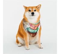 Cupcakes Donuts Muffins Sugar Dog Bandanas Small Adjustable Dog Scarf Triangle Bibs Double Reversible Kerchief Scarf Washable Daily Handkerchief for Medium Large Dog Puppy Cat Gift