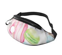 Cupcakes Donuts Muffins Sugar Print Unisex Pack Waist Bag Travel Accessory for Sunglasses Wallets Passports Key