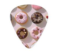 Cupcakes Donuts Muffins Sugar Printed Guitar Picks 12-Piece Set - Comfortable, Versatile Plectrum for All Guitar Styles & Players