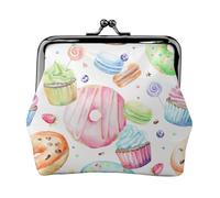 Cupcakes Donuts Muffins Sugar Printing Minimalist Lightweight Wallet for School and Work Commutes,Concerts Travel Kit Wallet