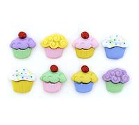 Cupcakes - Mini Sweet Treats - Food Novelty Craft Buttons