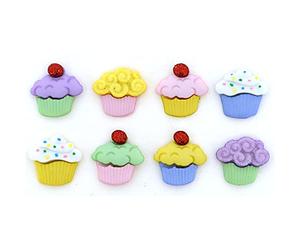 Cupcakes - Mini Sweet Treats - Food Novelty Craft Buttons
