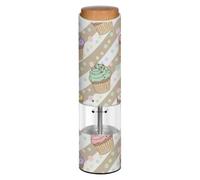 Cupcakes Polka Dots White Electric Pepper Grinder Auto Salt Mill