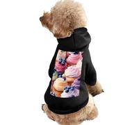 Cupcakes with Blueberry Dog And Cat Clothes Pet Hoodie Sweatshirt Pullover Soft Coat
