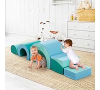 CUPCHID Foam Building Blocks for Kids, Multiple Large Giant Foam Building Blocks, Educational Toys for Kids, Preschoolers, for Catching and Climbing (Light Blue-5)