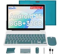 CUPEISI 10.1 Inch Android 14 Tablet, 8GB RAM+64GB ROM (Max 512GB), 8MP Camera, 6000mAh Battery, 1280 * 800 IPS HD Tablet PC with Keyboard/Mouse/Case/Stylus