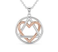 CUPENDA Adoption Necklace 925 Sterling Silver Adoption Day Heart Adoption Symbol Pendant Necklace Adoptive Jewellery Foster Parent for Women Stepmom