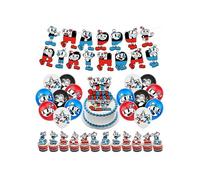 Cuphead Birthday Decoration Cuphead Birthday Party Supplies Cuphead Birthday Decorations Cuphead Balloon Decorations Cuphead Balloons Cuphead Cake Topper Cuphead Happy Birthday Banner