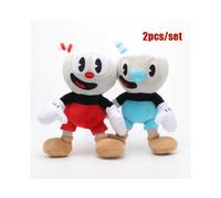 (Cuphead+Mugman) Cuphead Plush Toy | Cuphead Mugman Ms.Chalice Soft Stuffed Doll Kids Gift