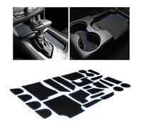 CupHolderHero fits Dodge Charger and fits Chrysler 300 Accessories 2015-2023 Premium Custom Interior Non-Slip Anti Dust Cup Holder Inserts, Center Console Liner Mats, Door Pocket 26pc Set (Blue Trim)