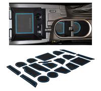 CupHolderHero fits Subaru Crosstrek 2018-2023 and fits Subaru Impreza 2017-2023 Accessories Interior Non-Slip Cup Holder Inserts, Center Console Liner Mats, Door Pocket 19-pc Set (Blue Trim)