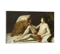Cupid And Psyche Orazio Gentileschi Poster Painting On Canvas Wall Art Poster Scroll Picture Print Walls Decor Home Posters 20x30inch(50x75cm)